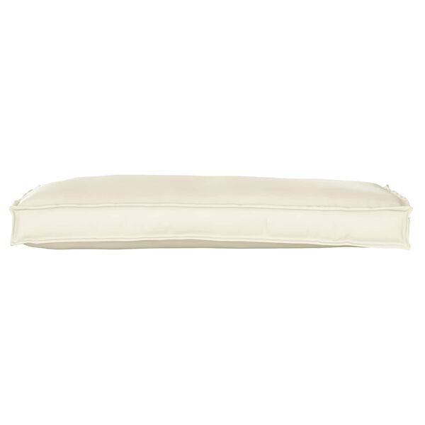 vidaXL Conjunto de Almofadas para Palete 2 pcs Creme 100 x 40 x 8 cm