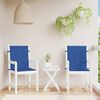 vidaXL Almofad&otilde;es lombares p/ cadeiras de jardim 2pcs oxford azul real