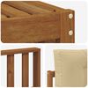 vidaXL Conjunto de Sof&aacute;s para Exterior 6 pcs Natural e Bege