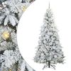 vidaXL &Aacute;rvore de Natal Articulada Artificial Branco 240 cm PE e PVC