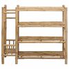 vidaXL Rack de Sapatos com prateleira Natural 88 x 27 x 80 cm Bambu