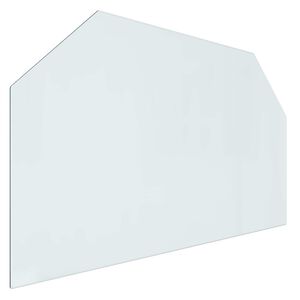 vidaXL Placa de Vidro para Lareira Transparente 100 x 60 cm Vidro