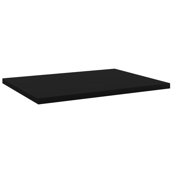 vidaXL Prateleiras para estante 4 pcs 40x30x1,5cm contraplacado preto