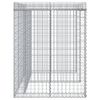 vidaXL Muro gabião p/ caixote do lixo 192x91x120 cm ferro galvanizado