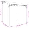 vidaXL Toldo 2x2,3 m 180 g/m&sup2; tecido e a&ccedil;o cinzento-acastanhado