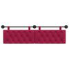 vidaXL Cabeceira Suspensa Vinho Vermelho 190 x 55 x 7 cm Veludo