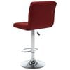 vidaXL Bancos de bar 2 pcs couro artificial vermelho tinto