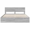 vidaXL Estrutura da Cama com gaveta Cinza Sonoma 200 x 200 cm