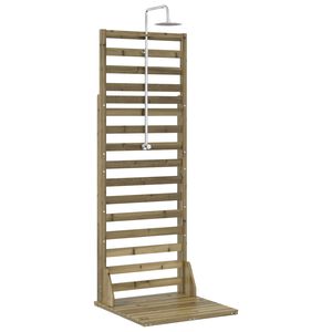 vidaXL Chuveiro Externo 225 cm Natural