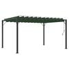 vidaXL Gazebo com telhado louvered Verde 3 x 4 x 2,14 m