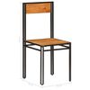 vidaXL Cadeiras de jantar 4 pcs madeira de acácia maciça