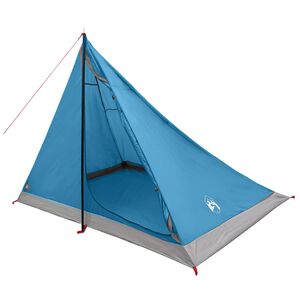 vidaXL Barraca para Caminhadas 4 pessoa Azul