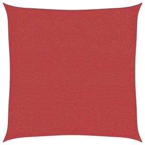 vidaXL Para-sol estilo vela 160 g/m&sup2; 2x2 m PEAD vermelho
