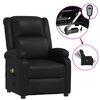 vidaXL Poltrona de massagens el&eacute;trica couro artificial preto
