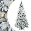 vidaXL &Aacute;rvore de Natal Articulada Artificial Branco 240 cm PE e PVC