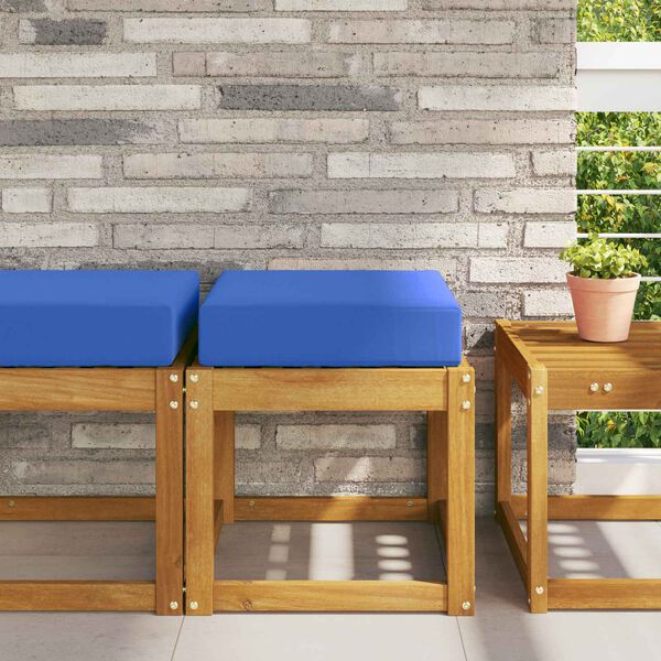 vidaXL Almofada de Assento Externa Turquesa 40 x 40 x 8 cm