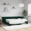 vidaXL Sof&aacute;-cama com gavet&atilde;o 80x200 cm veludo verde-escuro