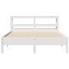 vidaXL Cama sem colch&atilde;o 140x200 cm madeira de pinho maci&ccedil;a branco