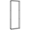 vidaXL Suporte para lenha 110x28x312 cm aço preto mate