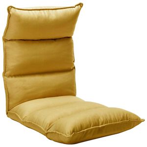 vidaXL Colch&atilde;o dobr&aacute;vel tecido amarelo mostarda