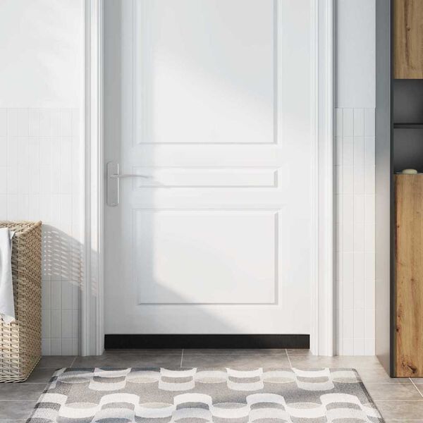 vidaXL Selos de Escovas para Porta com Parafuso 12 pcs Prateado 100 cm