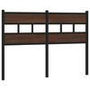 vidaXL Cabeceira de substitui&ccedil;&atilde;o 120cm derivados madeira/a&ccedil;o carvalho castanho
