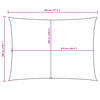 vidaXL Para-sol estilo vela tecido oxford retangular 3x4,5 m laranja