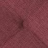 vidaXL Almofadas de Assento 2 pcs Vinho Vermelho 40 x 40 x 6 cm tecido