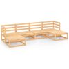 vidaXL 6 pcs conjunto lounge de jardim pinho maci&ccedil;o