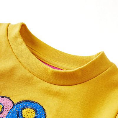 Sweatshirt para criança ocre-escuro 92