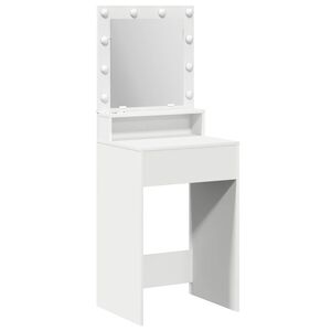 vidaXL Mesa de vestir Branco 50 x 41 x 135 cm Derivados de Madeira