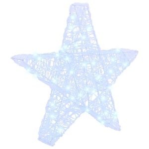vidaXL Estrela 3D 50 LED Branco frio 55 x 53,5 x 10 cm Acr&iacute;lo