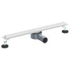 vidaXL Ralo de Chuveiro 360&deg; com Modelo Slim Prateado 60 cm