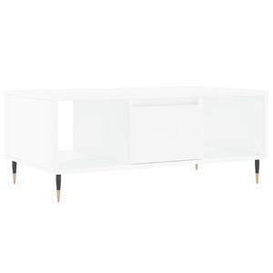 vidaXL Mesa de centro 90x50x36,5 cm derivados de madeira branco