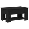 vidaXL Mesa de centro Carvalho Preto 79 x 49 x 41 cm