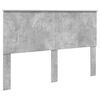 vidaXL Estrutura da Cama com cabeceira Cinza Concreto 150 x 200 cm