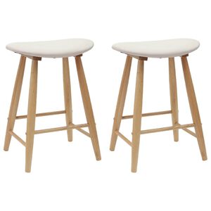 vidaXL Cadeiras de Jantar 2 pcs Natural 46 x 37 x 63 cm