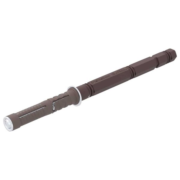 vidaXL Suportes para Prateleiras Flutuantes 12 pcs Bege &Oslash;14 x 210 mm