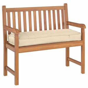 vidaXL Almofada Bege 110 x 40 x 8 cm Tecido Oxford