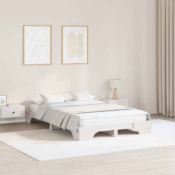 vidaXL Estrutura da Cama Branco 140 x 190 cm