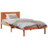 vidaXL Estrutura da Cama Castanho 75 x 190 cm Madeira de pinho maci&ccedil;a