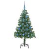 vidaXL &Aacute;rvore de Natal com 150 LEDs com suporte Verde 150 cm PVC