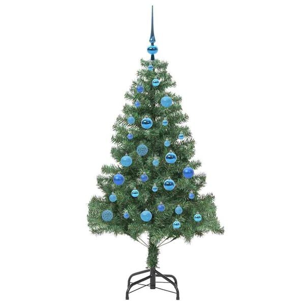 vidaXL &Aacute;rvore de Natal com 150 LEDs com suporte Verde 150 cm PVC