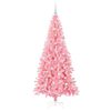 vidaXL Árvore de Natal com 300 LEDs com suporte Rosa 180 cm PVC