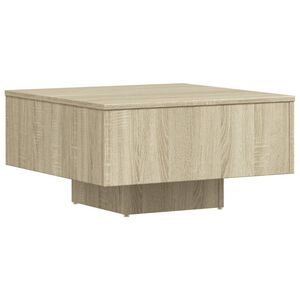 vidaXL Mesa de centro 60x60x31,5 cm derivados madeira carvalho sonoma