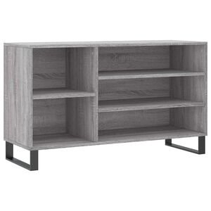 vidaXL Sapateira 102x36x60 cm derivados de madeira cinzento sonoma