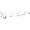 vidaXL Prateleira de parede suspensa 90x23,5x3,8 cm MDF cinzento