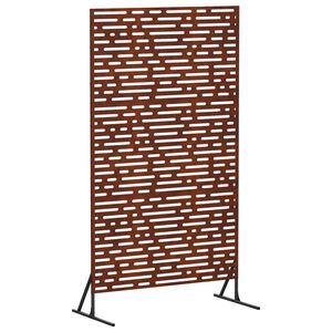 vidaXL Protetor de Privacidade 100 x 50 x 180 cm A&ccedil;o Corten