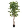 vidaXL Limoeiro artificial com 3 troncos 180 cm PP verde