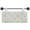 vidaXL Cabeceira Suspensa Creme 90 x 55 x 5 cm Veludo